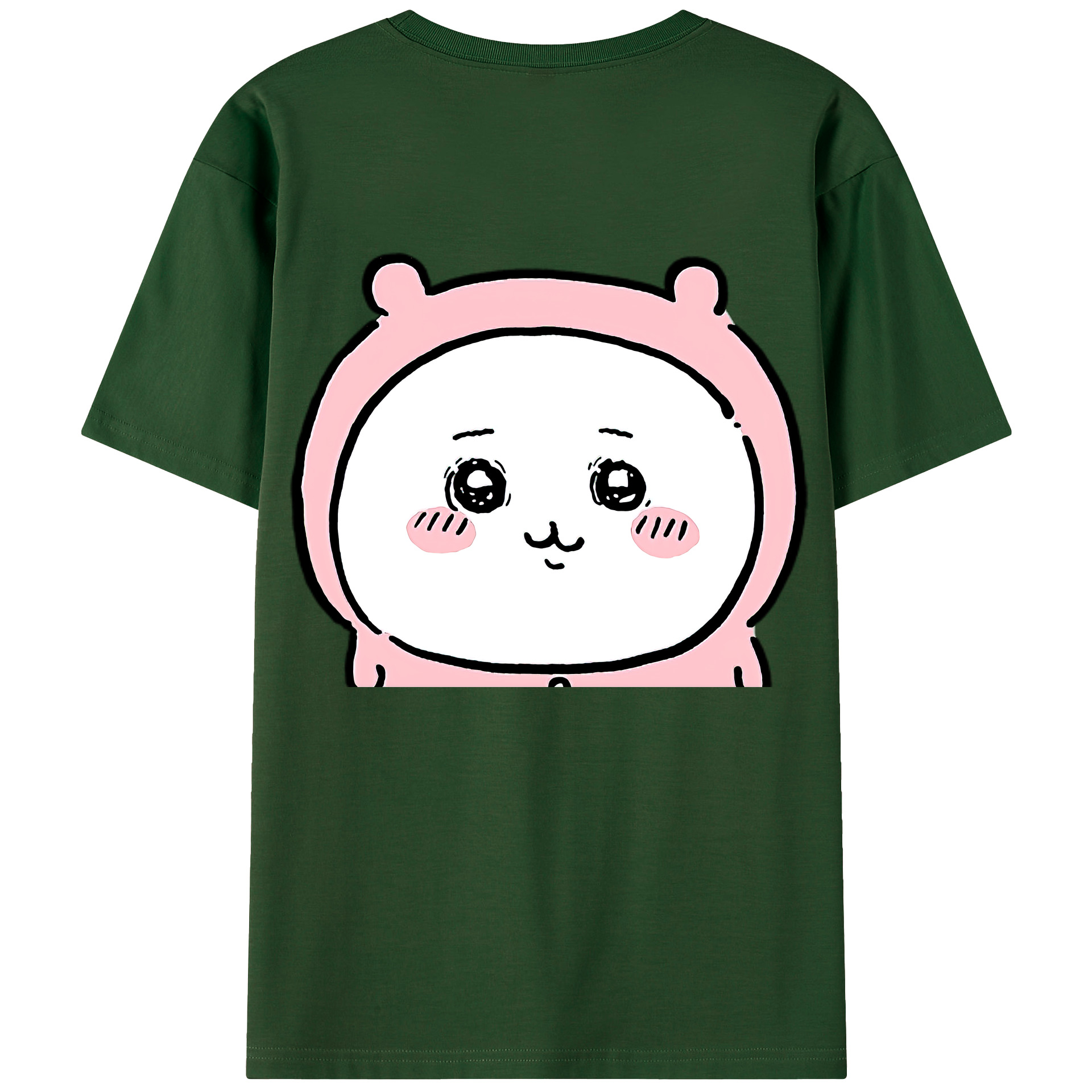 （画像用） ちいかわ ちいかわ Chii-kawa chiikawa 綿100％半袖Tシャツ（背面プリント）